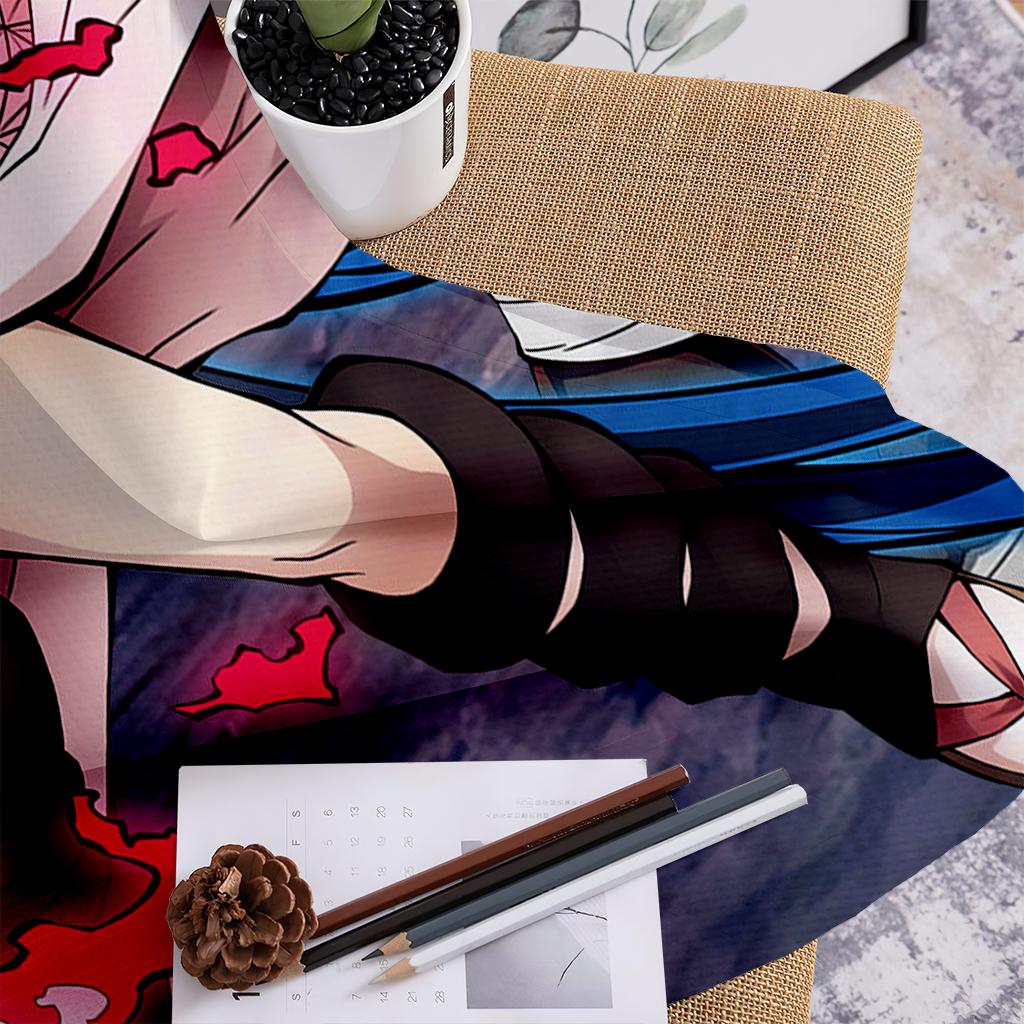 2 шт. японские - кровавые аниме узоры печатные шторы, анимированные мультфильмы, кармашки для детской комнаты декоративные шторы