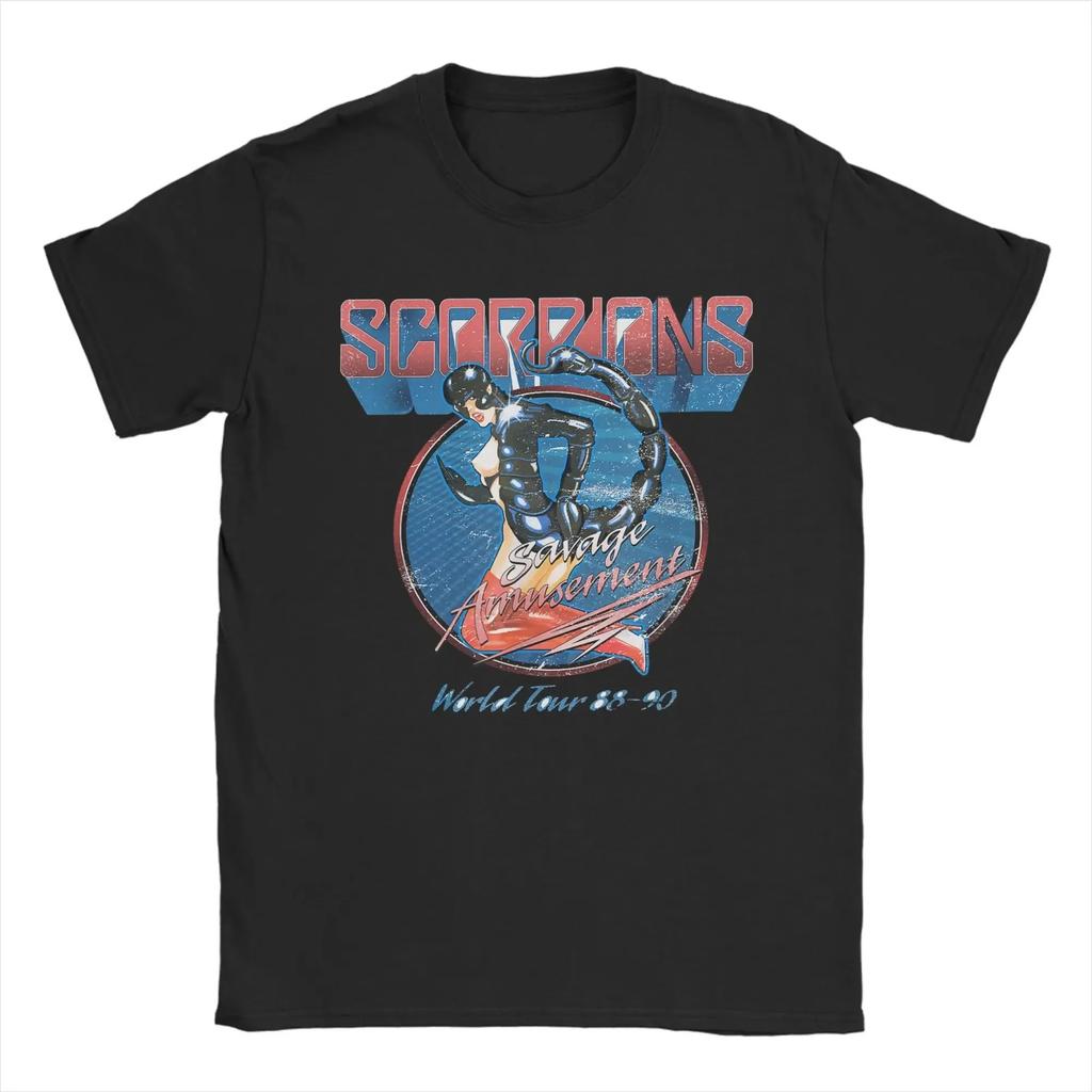 Scorpions Blackout Live TShirt Heavy Metal Rock Band Unisex Cotton Fashion New Summer Oversized Casual Top Tshirts