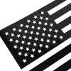 2x Black Rear Side Window Trim Stickers USA Flag Decal For 15-22 Ford F-150 F150
