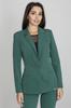 Green women' jacket fastened with one button - Elegant jacket M562 size