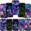 For iPhone 16 15 Xiaomi Redmi Note 13 12 11 Pro Max X 9 14 Plus XR Samsung Galaxy A15 S24 S23 Huawei OPPO Cover Jinx Game Vi Arcanes Anime Phone Case