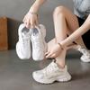Платформенные кроссовки Dad Shoes Женские Четыре сезона Новые Универсальные Сетчатые Белые Кроссовки Модные Повседневные Инстаграм-стиль Тренд Женская обувь