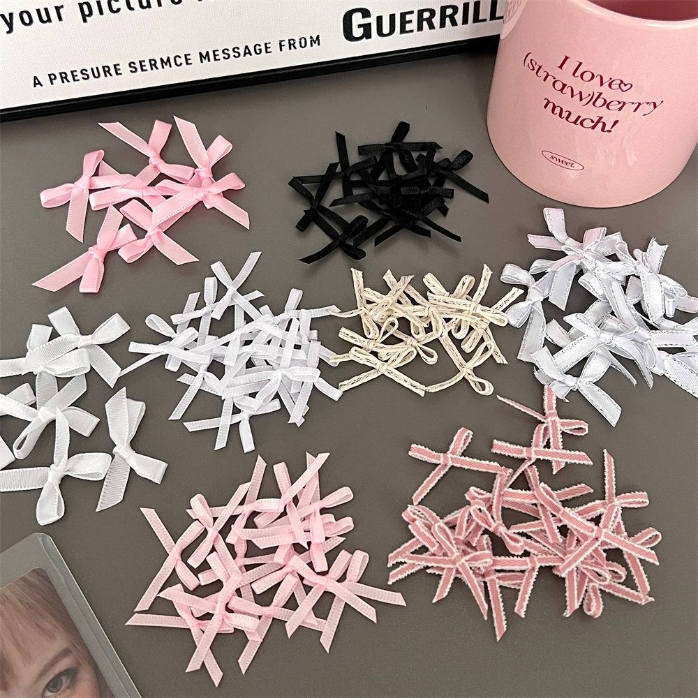 10pcs Hairpin Hair Clip Accessories Handmade Craft Ribbon Bow Accessories Cute Package Decoration