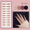 24Pcs Full Cover Long Ballet False Nails Detachable Press-on Nails Solid Color Fake Nails  Women
