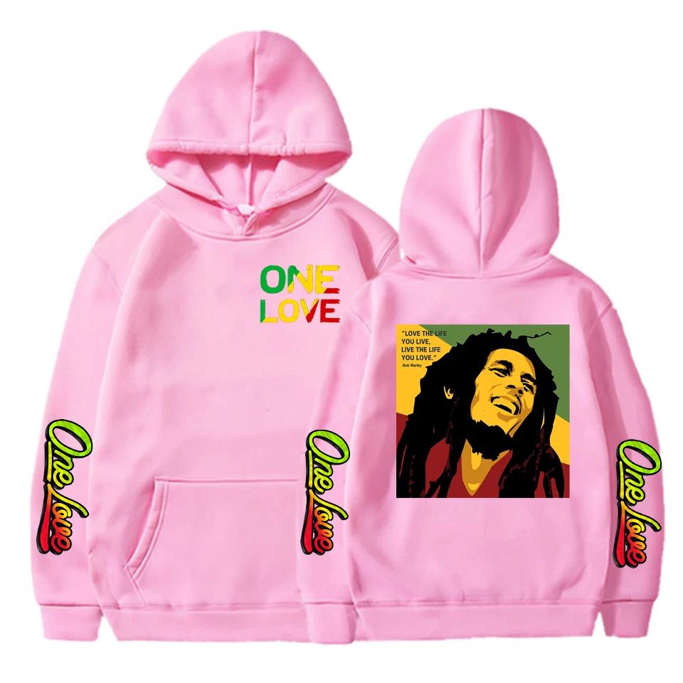 2025 New Model of the Alliance Bob Marley Rap Singer Hooded Sweatshirt Featuring Fashionable Prints Loose and Simple Design