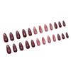 Press On Nail Almond Shaped Fake Nail Glossy Stick On Nail Natural Full Cover False Nail Acrylic Glues On Nail for Women