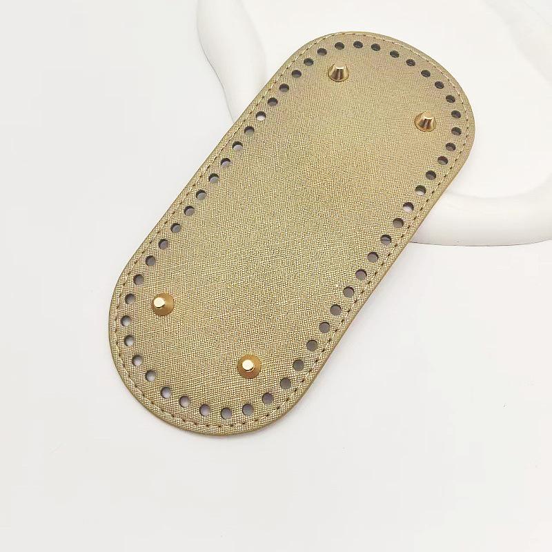 Овальное основание для сумки из ПУ 22x10: Хёна Плетеное/Вязаное Дно Сумки-Ведра, Аксессуар Фурнитура для Багажа