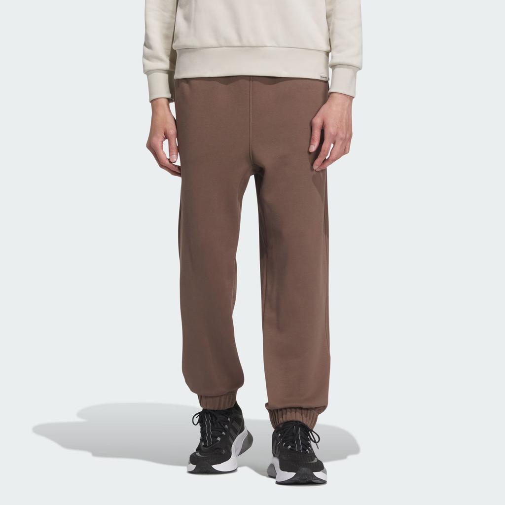 Adidas Джоггеры Verbiage с манжетами на щиколотке, мужские брюки темно-коричневого цвета IS7425