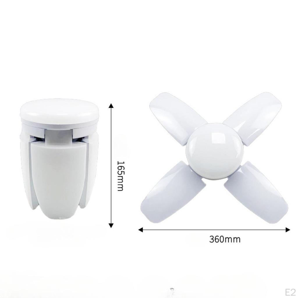 E27 Светодиодная лампочка для гаража, складная, простая в установке, 60 Вт, деформируемая потолочная лампа с регулируемым углом для