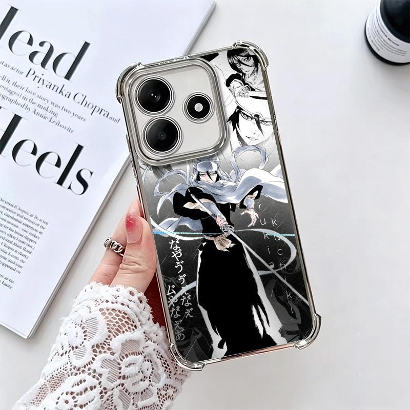Чехол для телефона с покрытием Bleach Kuchiki Rukia для Xiaomi Redmi Note 14 15 Pro Plus 13 12 11 11S 11T 10 9S 9 5G, противоударный чехол с подушкой безопасности