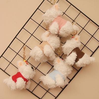 West Highland Plush Dog Plush Подвеска Мультяшная Кукла Нацарапанная Щенок Кукла Сумка Подвесной Брелок