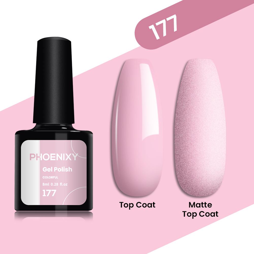 PHOENIXY, 8 мл, однотонный гель-лак для ногтей, замачиваемый цветной гель телесного цвета, розовый, фиолетовый, долговечный лак для ногтей, УФ-светодиодный лак для дизайна ногтей