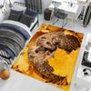 Модный осенний лист Милая семья ежиков Прикроватный коврик Кухня Ванная Напольный коврик Прихожая Балкон Ковер Вход Коврик для двери Декор Дом