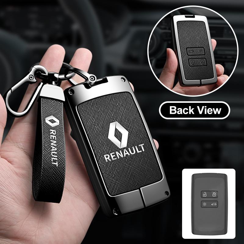 For Renault 2026 New Hub Caps Leather Car Key Cover for Renault Austral Kadjar Clio Megane Captur Arrana Kolaos Zoe Scenic Dacia