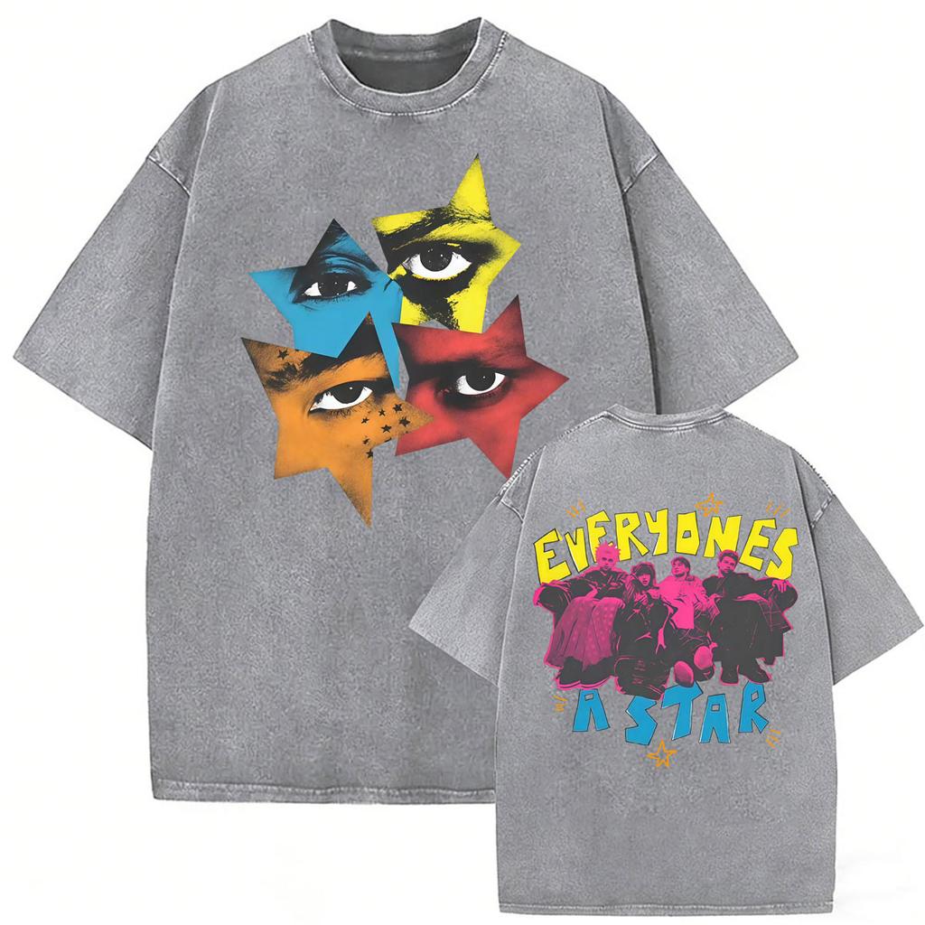Seconds of Summer Everyones A Star Music World Tour Concert Tshirts Men Women Fashion Vintage Washed T Shirt Streetwear