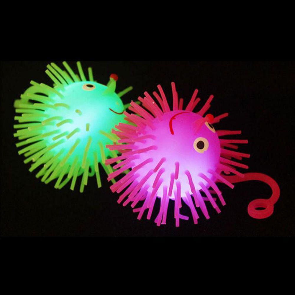 Gifts Baby Elastic Toy Vent Ball Elastic Glow Hair Ball LED Light Up Toy Glowing Hair Flash Ball