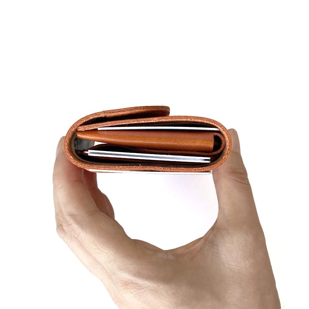 В Кошелек Trifold Coin Кошелек Мини Кошелек Маленький Тонкий Компактный Маленький Держатель Для Карт Tochigi Кожа Натуральная Кожа Кожа M002NV [Сделано в Японии] Мужской