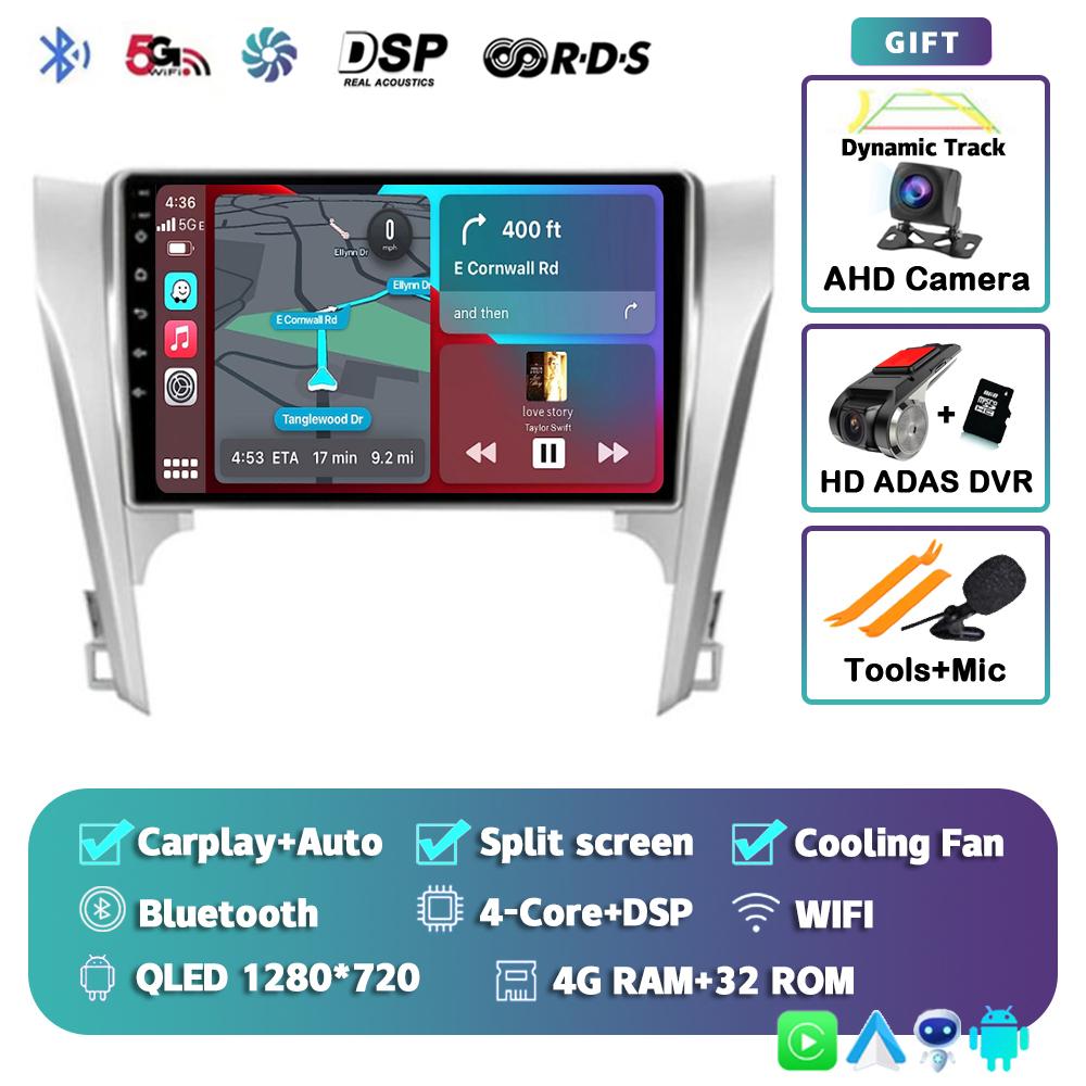 Android 14 Carplay Auto для Toyota Camry 7 XV 50 55 2011-2014 Автомобильный Радио Мультимедиа Видео Плеер Навигация Стерео GPS Нет 2din 4G