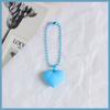 Colorful Heart Keychain Silicone Heart Keyring Candy Color Heart Pendant Y2K Korean Kawaii Dopamine Sweet Key Accessory