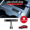 Интеллектуальная док-станция для Tesla 27 Вт, быстрое зарядное устройство, USB-шунтирующий концентратор для модели 3 2022, модель Y, центральный управляющий разветвитель