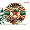 Винтажная металлическая настенная вывеска Texaco Sky Chief Gasoline Ретро Кафе Домашний Декор