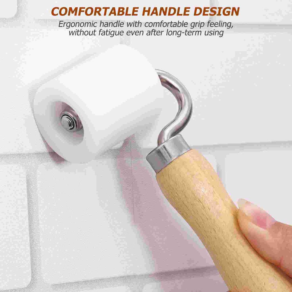 Валик для обоев Прижимное колесо Строительство обоев Плоский прижимной шов Колесо для прикатки швов С подшипником Тяжелая рука DIY инструменты