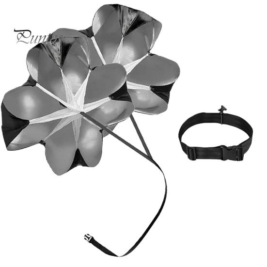 Adjustable Webbing Parachute Resistance Waistband Wear-resistant Good Tenacity Reusable Portable Running Landing Umbrella Speed Training Acceleration
