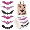 Halloween Bats Stickers Adhesive Halloween Decor Labels Stickers Waterproof Goodie Bags Wrapping Decals Halloween Party Supplies