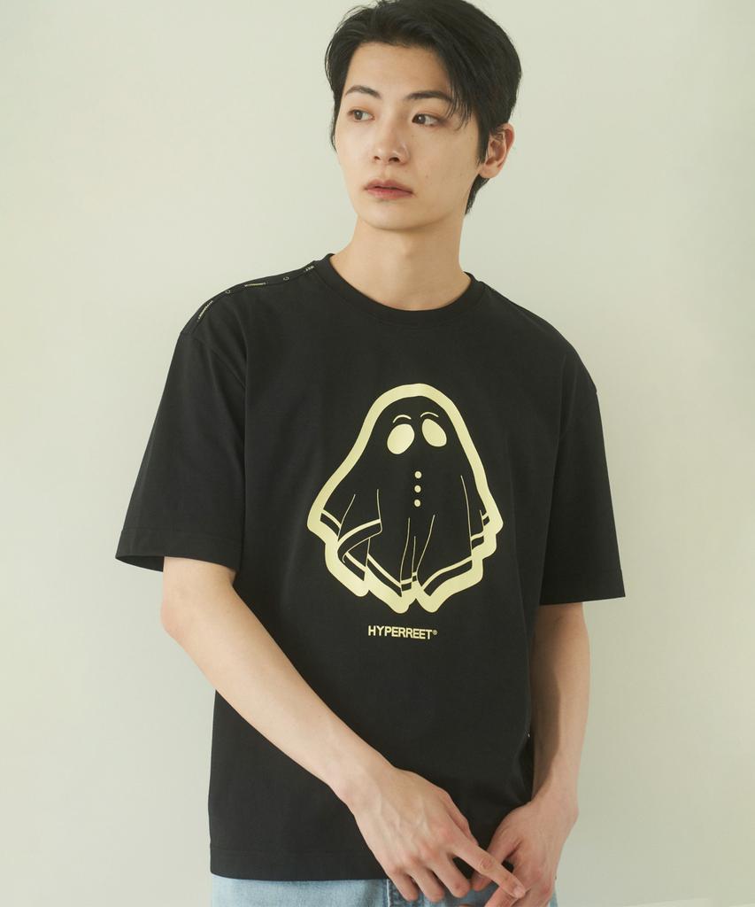 HYPERREET Cool Jersey Big Logo Short Sleeve T-Shirt [ Matte Black] He2Ts915