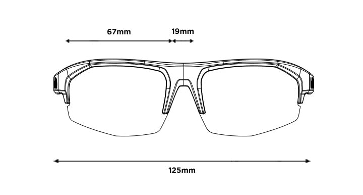 Bolle Cycling Sunglasses BOLT S PC black Shiny BS004003 2.0 Lens