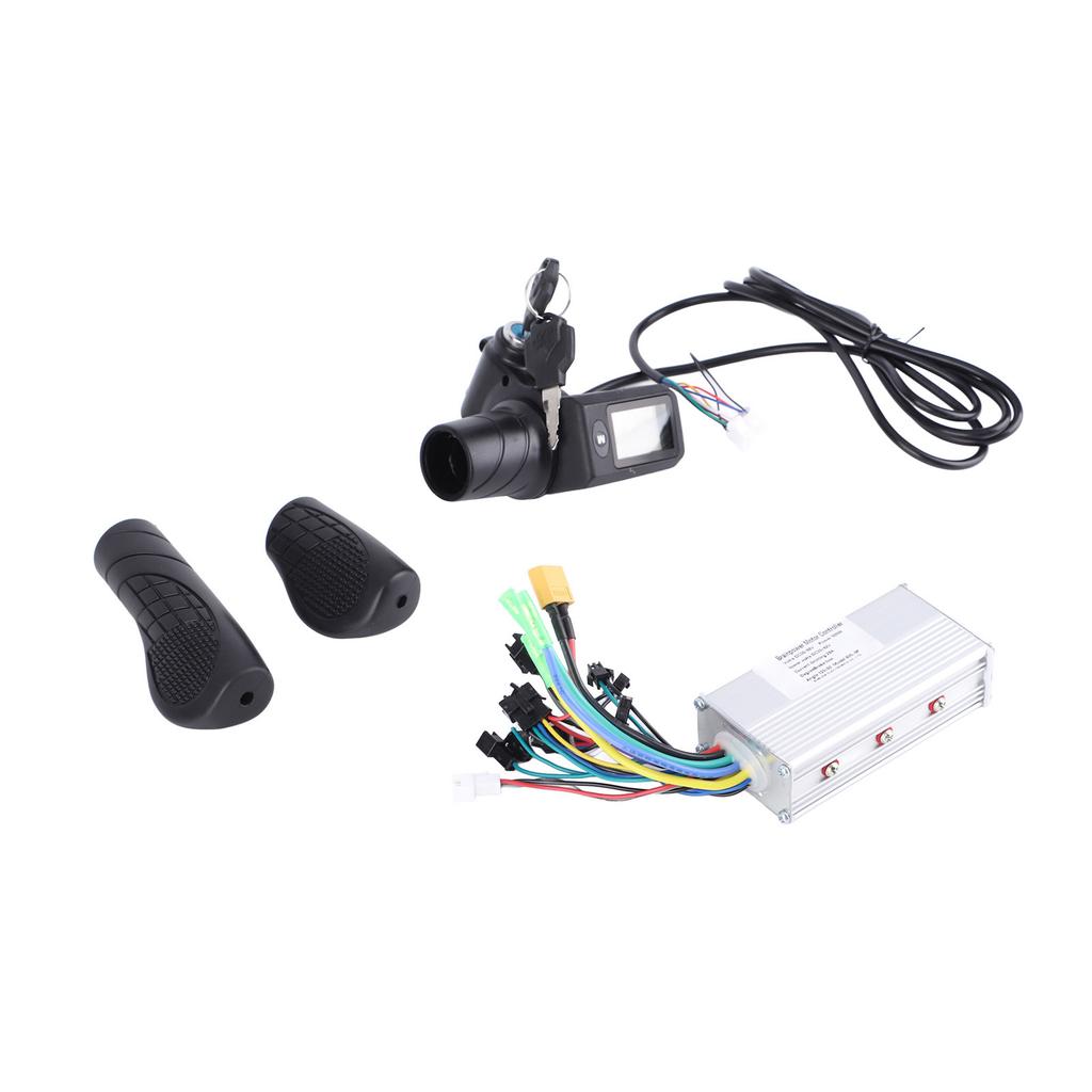 36В 48В 500Вт 28А Синусоидальный 3-режимный Бесколлекторный контроллер 805 Ручка газа половинного поворота с панелью для велоспорта