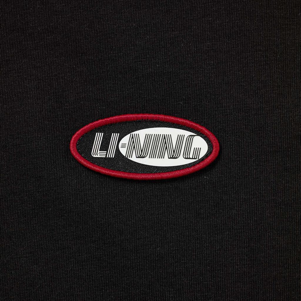 Li-Ning Удобная Повседневная Универсальная Футболка с Коротким Рукавом Мужские Топы AHSW437-3