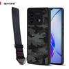 (В комплекте ремешок на запястье)IBMRS совместим с чехлом vivo iQOO Neo8/8pro, камуфляжный прозрачный жесткий противоударный улучшенный защитный чехол