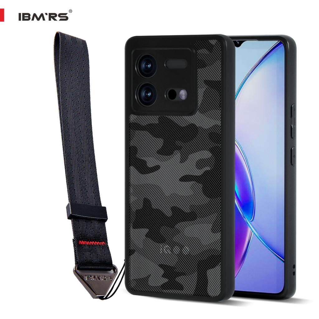 (В комплекте ремешок на запястье)IBMRS совместим с чехлом vivo iQOO Neo8/8pro, камуфляжный прозрачный жесткий противоударный улучшенный защитный чехол