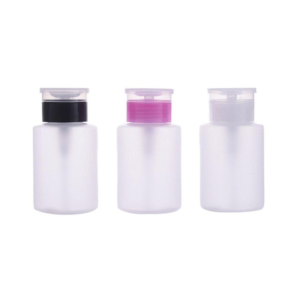 Manicure Liquid 60mL Clean Acetone Pump Dispenser Container Nail Polish Remover Empty Bottle