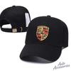 Embroidery Car Logo Snapback Baseball Cap Adjustable Casual Hat Sticker For Porsche 918 Taycan Panamera Cayenne Boxster Cayman VT6
