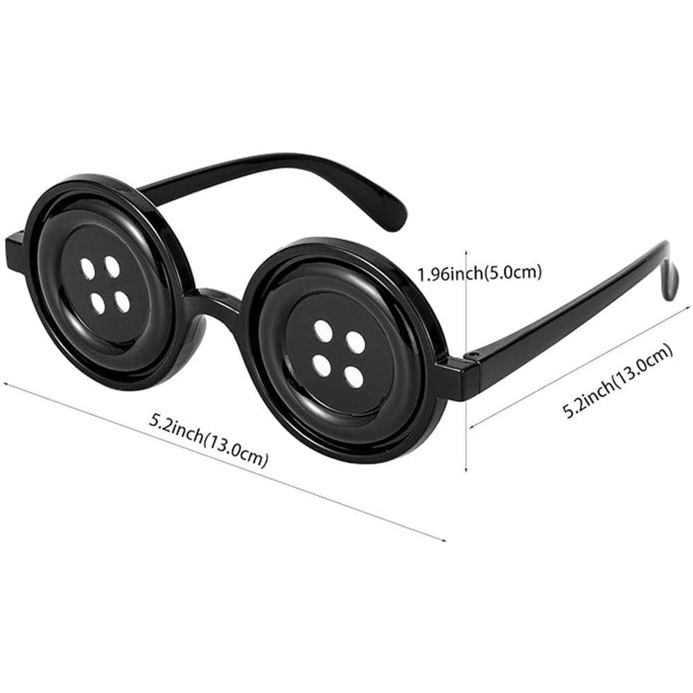 Аксессуар для костюма Пуговица Очки Легкие очки на Хэллоуин Модные очки Косплей дети