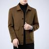 Firstview Мужское модное повседневное двустороннее шерстяное пальто с лацканами