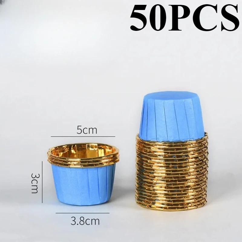 50/100 шт. Маленькая мини-упаковка для кексов, бумажные стаканчики для кексов, обертки для кексов, формочки для выпечки, коробки для кексов, инструменты для самостоятельного приготовления торта, кухонные принадлежности для выпечки