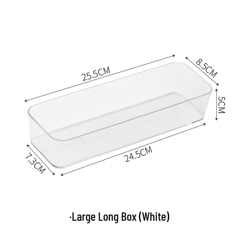 Прозрачный штабелируемый пластиковый органайзер с выдвижными ящиками для хранения для рабочего стола, кухни или косметики.
