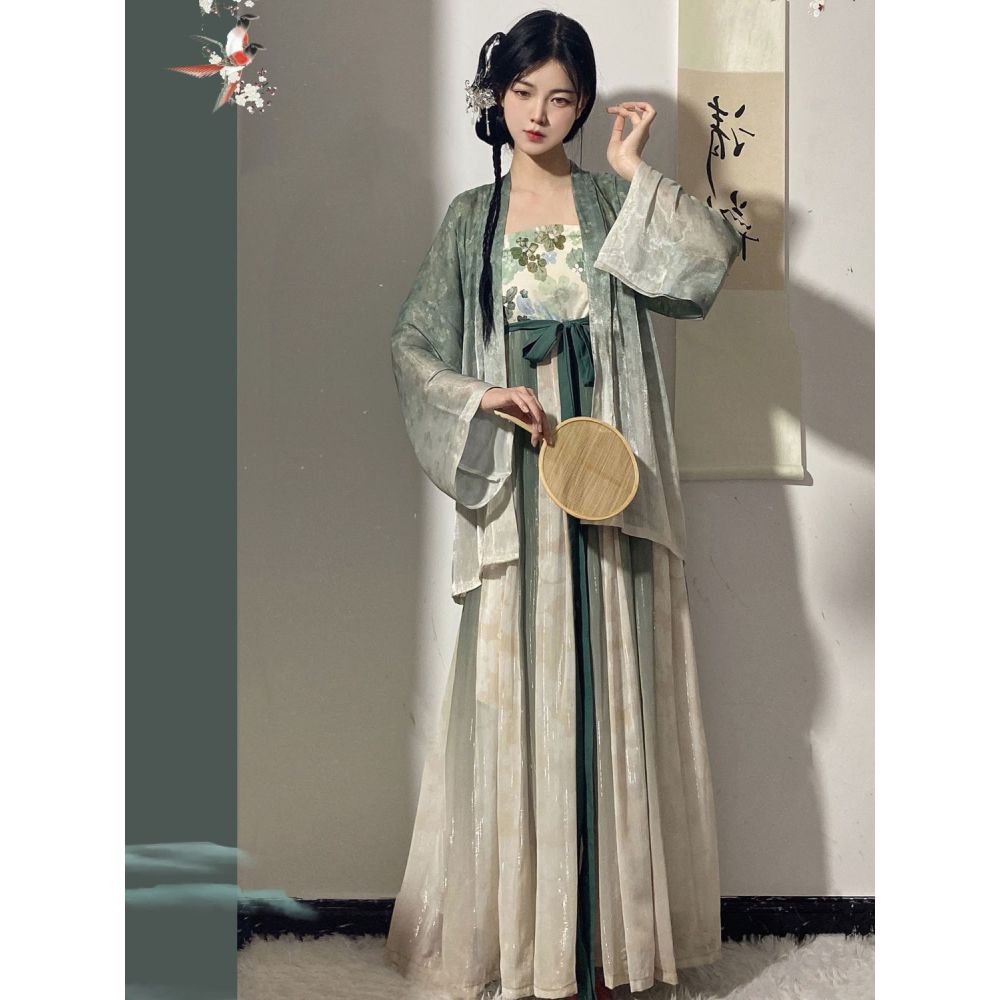 Китайский комплект Hanfu для взрослых женщин, осенний повседневный костюм