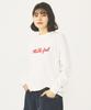 Milkfed Casual ICING LOGO BASIC TEE In Off White Women's L/S