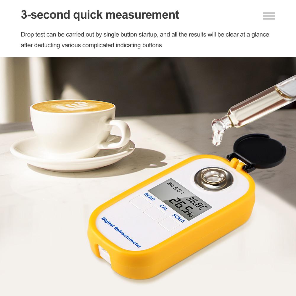 0-25% Digital Coffee Refractometer TDS Concentration Detector For Coffee Hydrometer Brix Coffee Sugar Meter