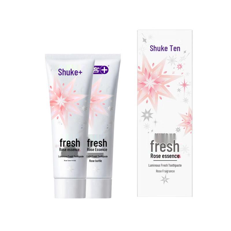 Светящаяся зубная паста Shuke Fresh Rose Essence, с ароматом розы