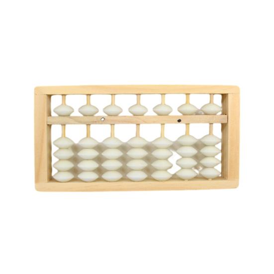 7 колонок, 5 бусин, деревянные счеты, легкие, с гладкими краями, портативные, без запаха, для детей, математический, арифметический, вычислительный инструмент, счетная рамка, образовательная для студентов