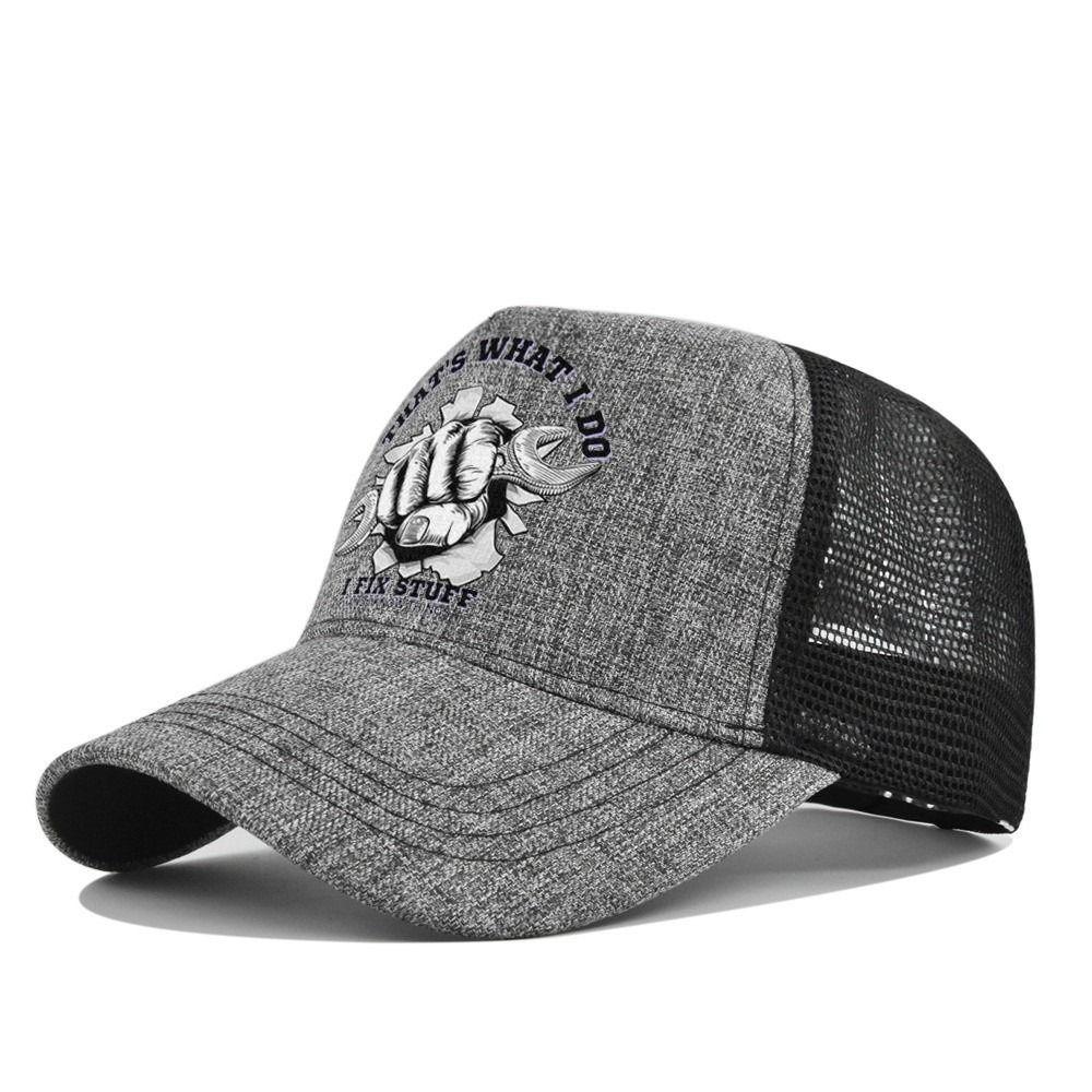 Two Tone Summer Baseball Cap Breathable Outdoor Sun Hat Curved Brim Fishing Cap Outdoor Sport