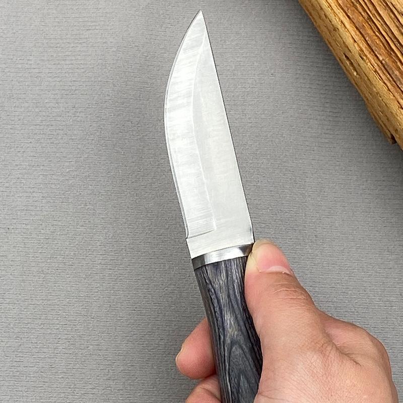 Нож из розового дерева 5Cr15 из нержавеющей стали, процесс вытяжки, кухонный нож для резки мяса, фруктов, барбекю, инструменты