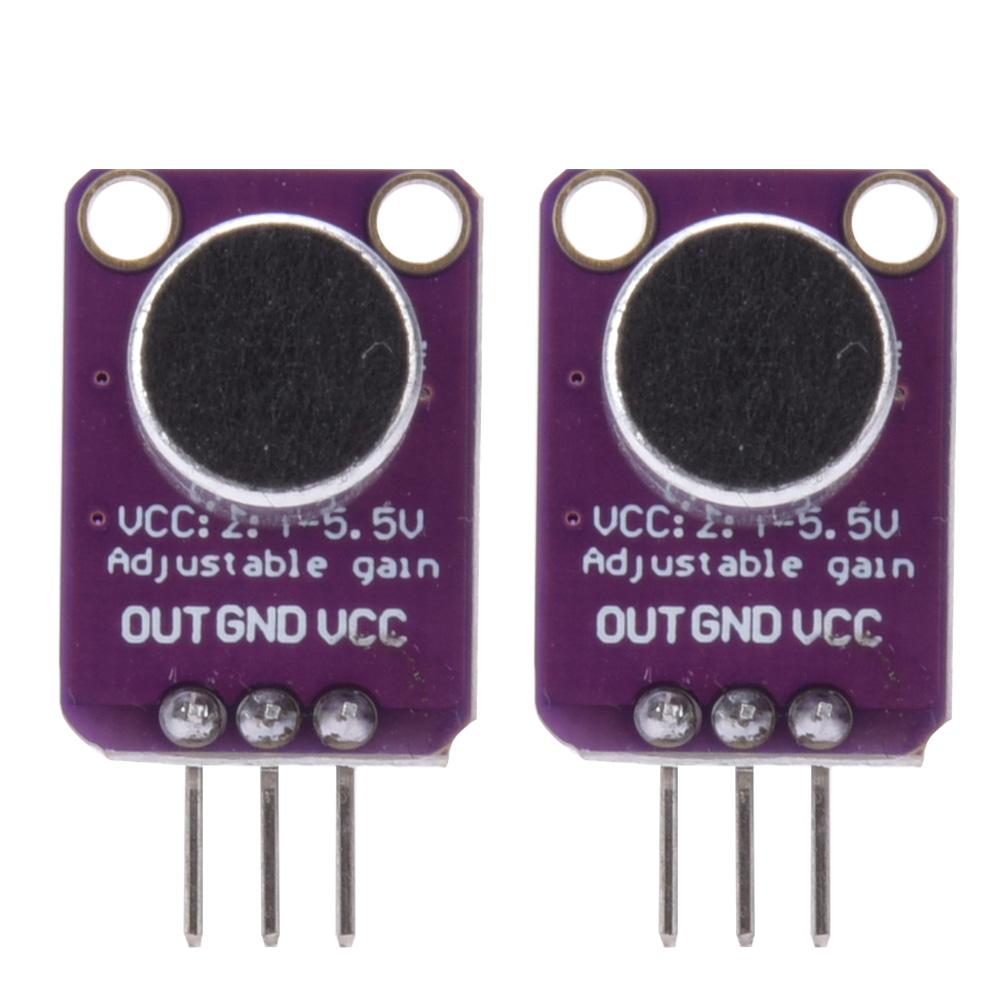 2 шт. Электретный микрофонный усилитель регулируемый MAX4466 Электрооборудование CMA4544PF W