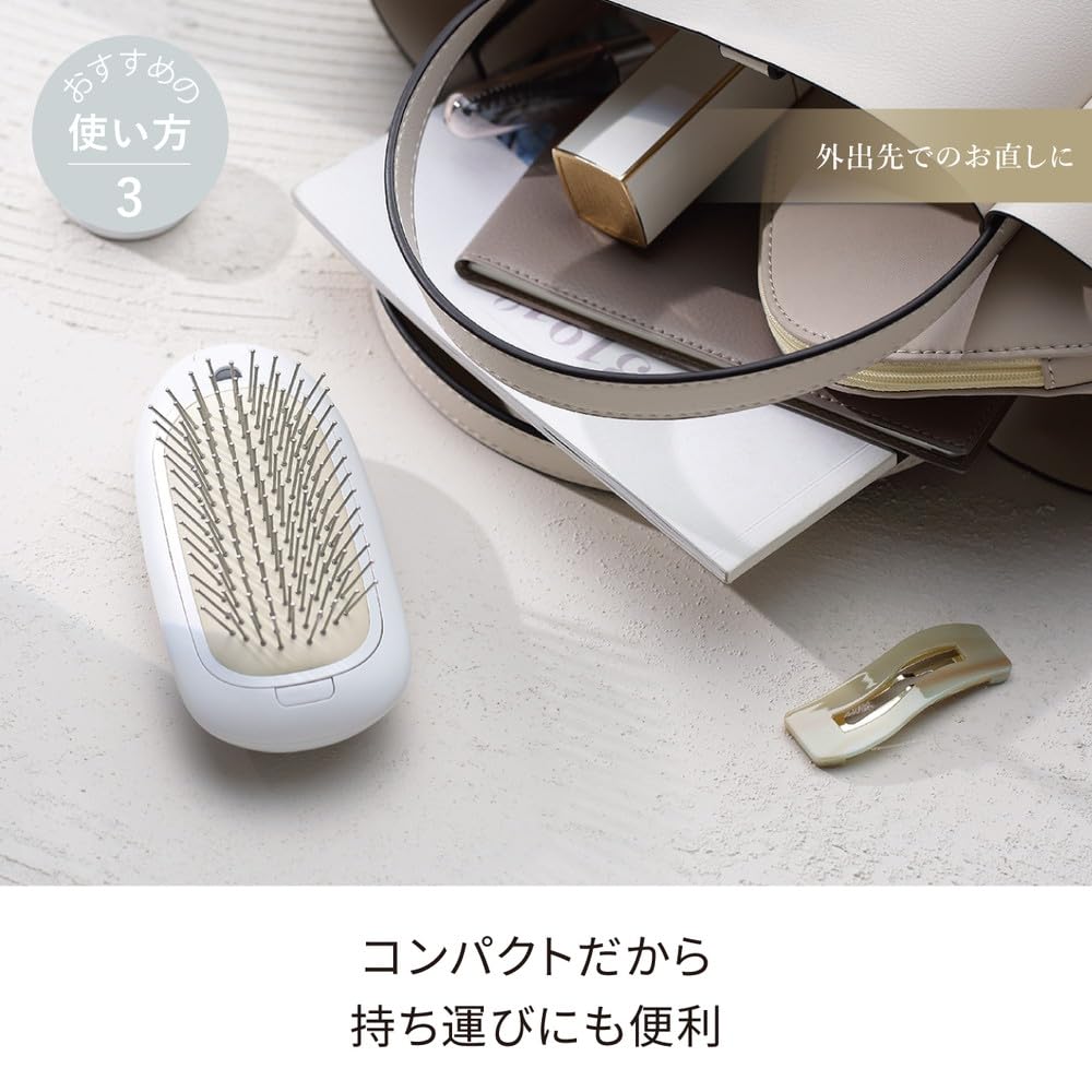 FESTINO Салонный уход Быстрая ионная щетка Уход за кожей головы Насадка-щетка с отрицательными ионами Моющаяся Компактный размер Подарок (СМХБ-028) [Волосы и уход] (белый)