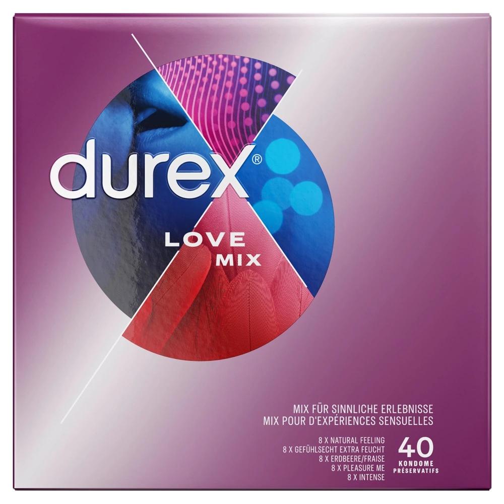 Durex - 40 Love Mix Condoms 5 Different Varieties